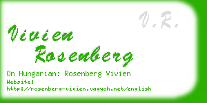 vivien rosenberg business card